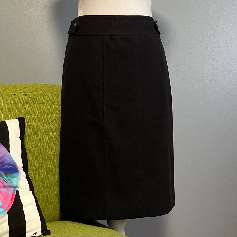 Etcetera Dark Brown Straight Pencil Skirt 2